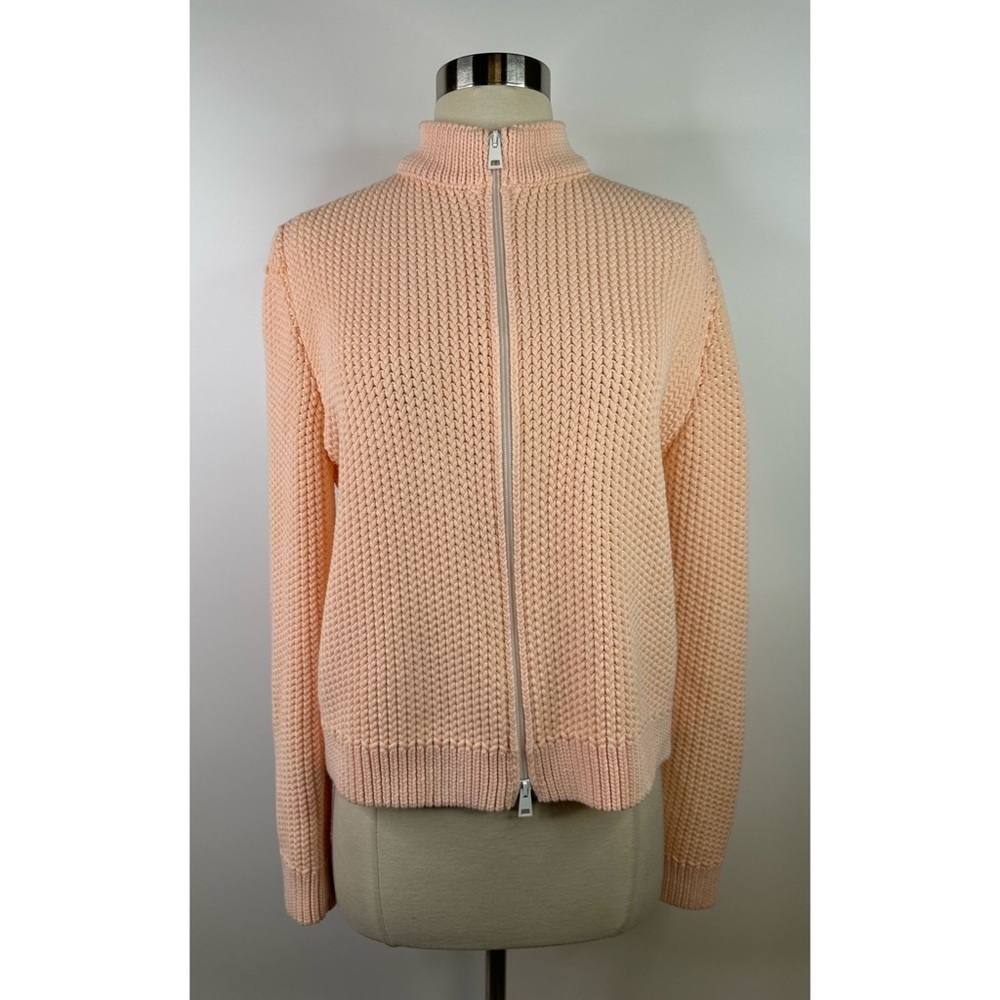 Marc Cain Cotton Crochet Zip Up Jacket